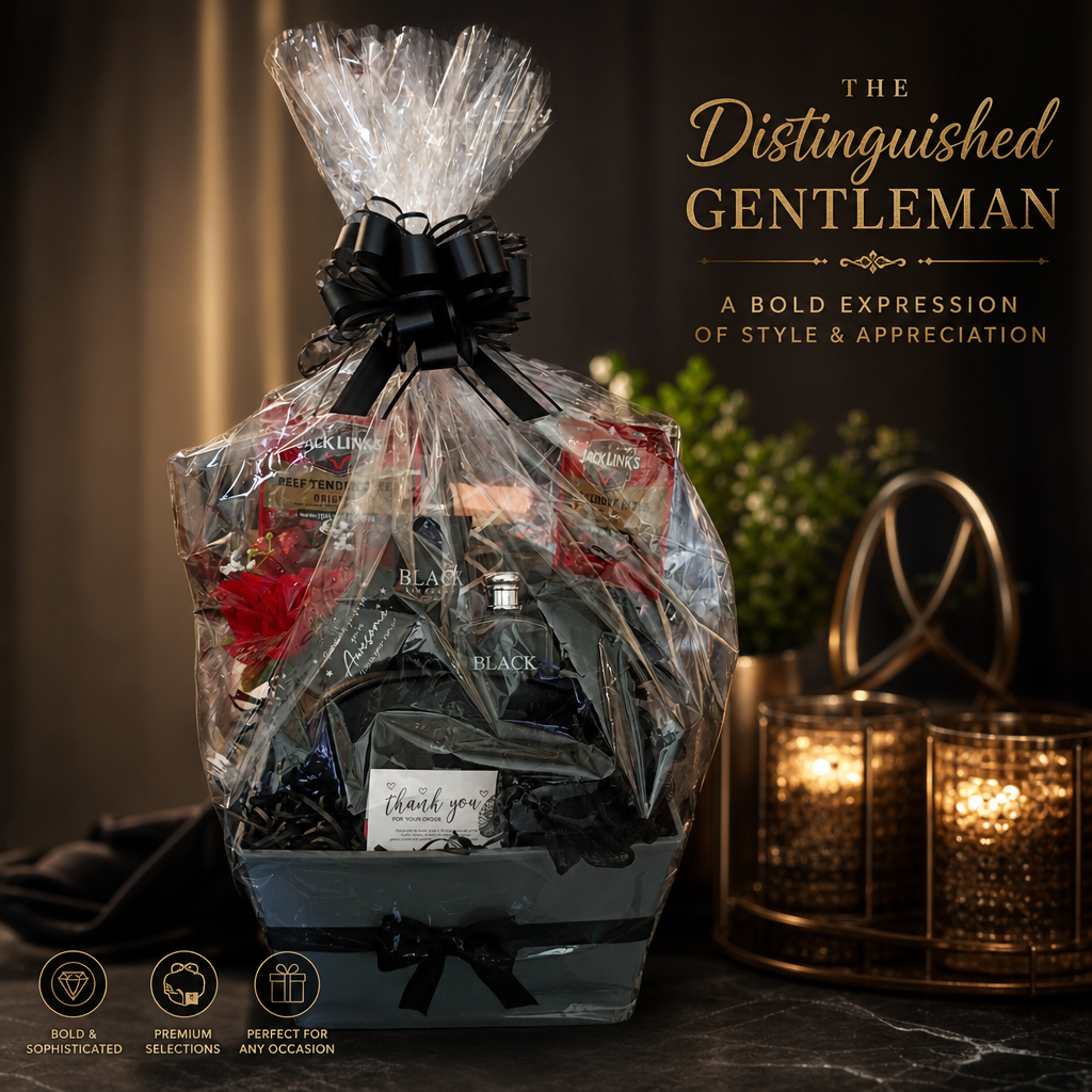Black Velvet Gentleman's Gift basket