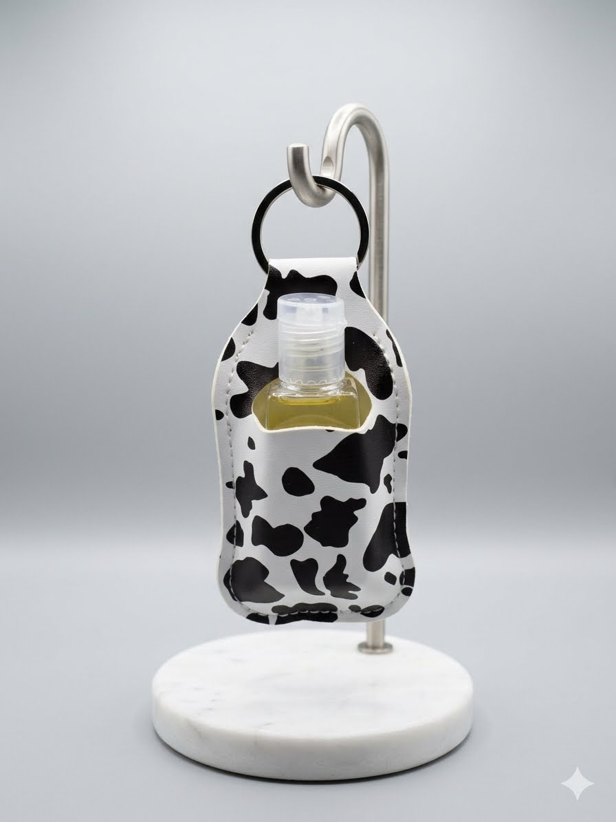 Cow Print Keychain Collection – 3 Styles