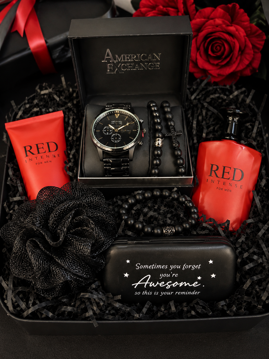 "Bold Resolve Men's Gift basket"