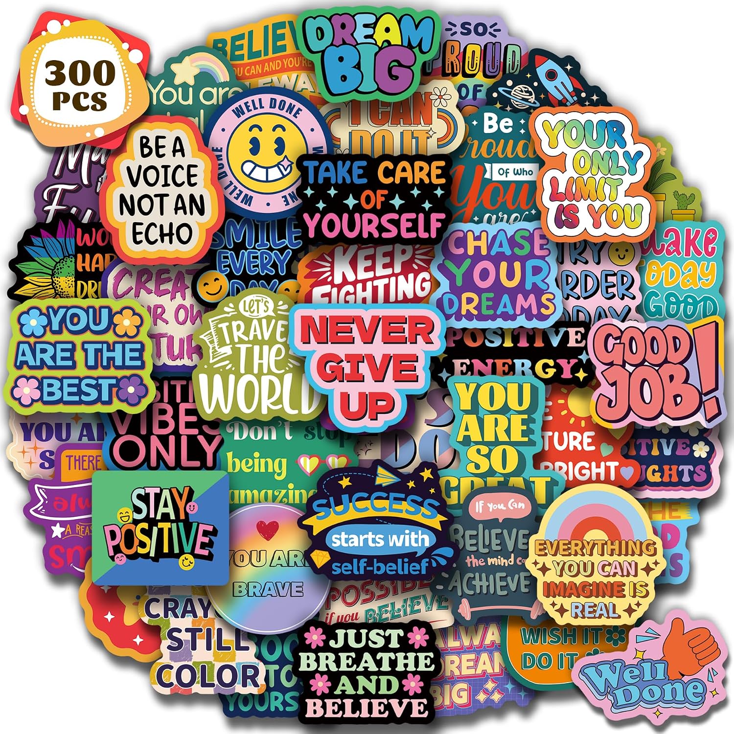 Motivational Stickers inspirational quotes for kids and adults