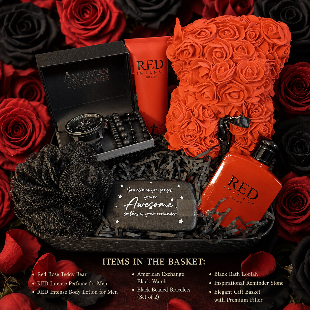 "Bold Resolve Men's Gift basket"