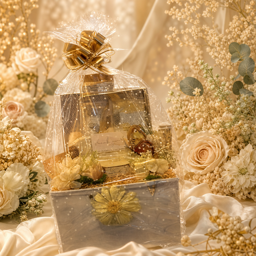"Vanilla Bloom Thank-You Basket"