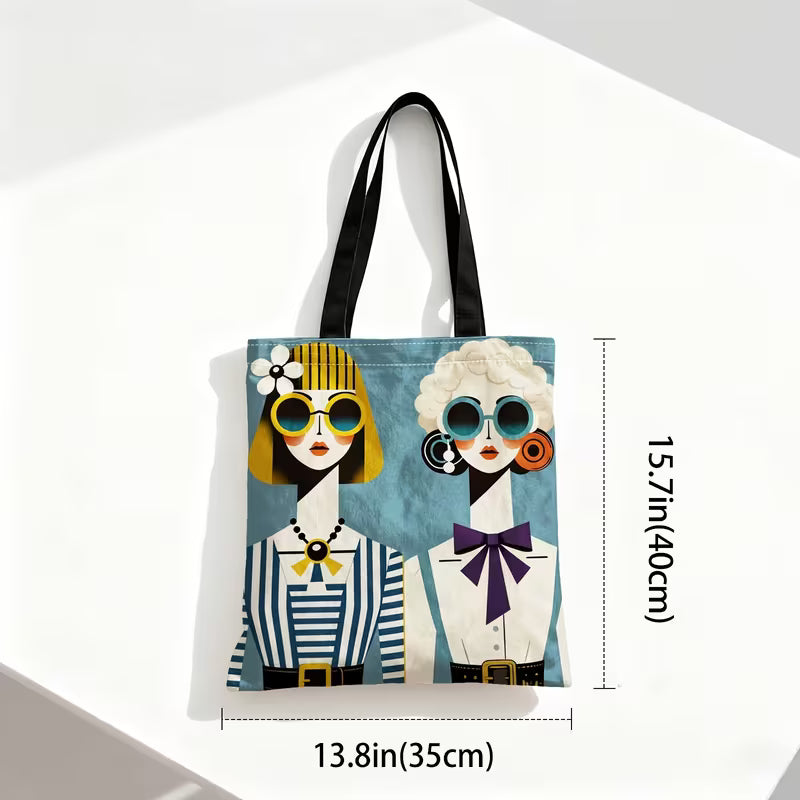 "Pedal & Petals tote bag