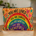 "You are loved cosmetic bag"