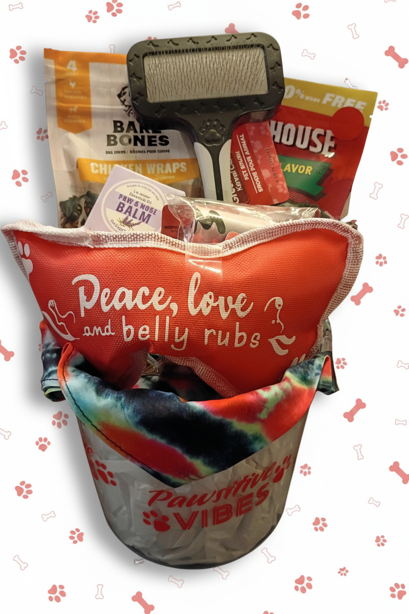 Paws & Play Groom & Treat Bucket – All‑Age Dog Delight
